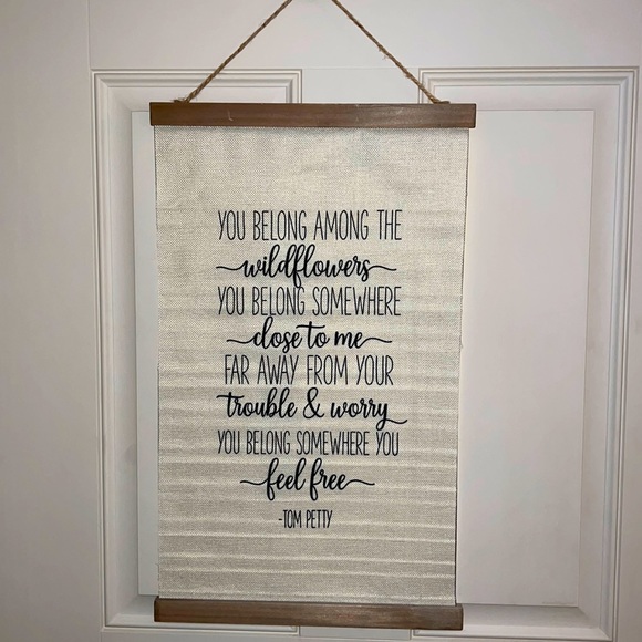 Other - 🔥5/$25New Tom Petty Hanging Canvas Sign